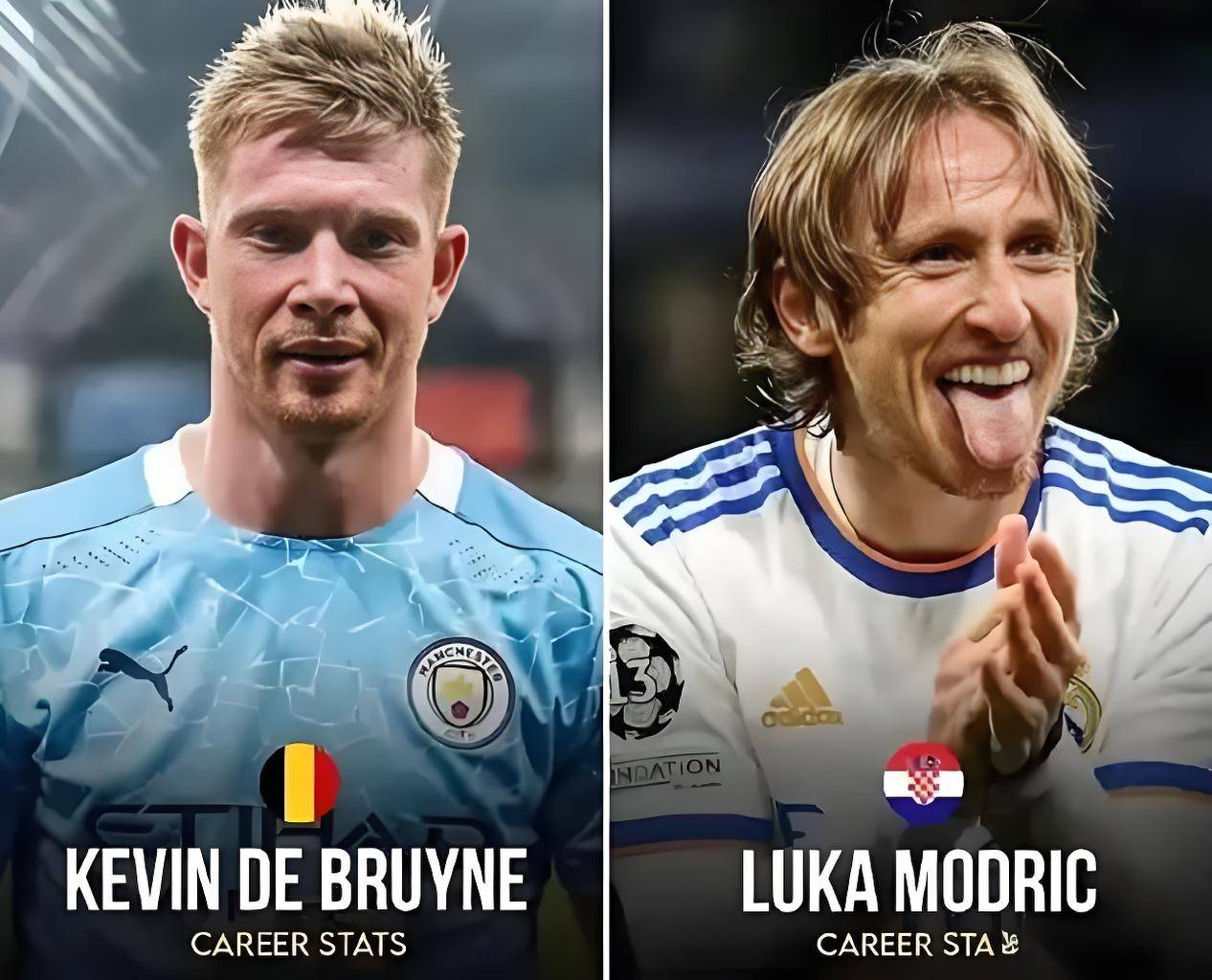 平心而论，两大顶级中场大师莫德里奇和德布劳内，到底谁更强？