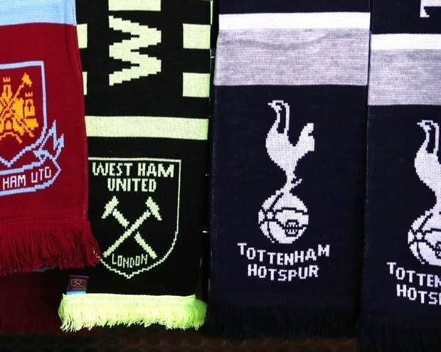 卫报：主场战热刺，西汉姆禁售双拼围巾，防止客队球迷进入主队区